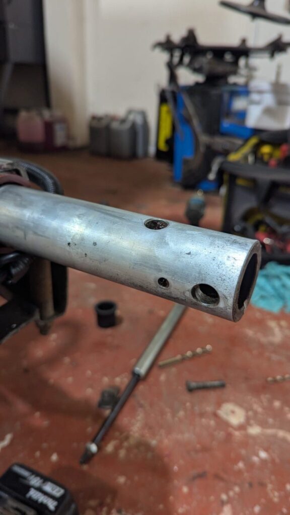 Trailer component repair in CSTSC workshop